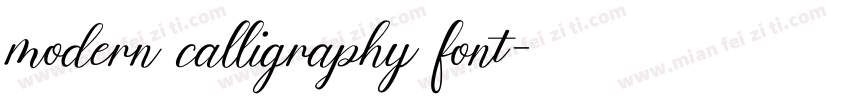 modern calligraphy font字体转换